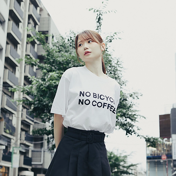 NO COFFEE × NO BICYCLE Tシャツ ホワイト