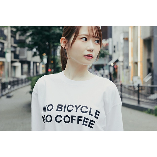 NO COFFEE × NO BICYCLE Tシャツ ホワイト