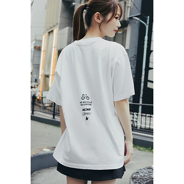 NO COFFEE × NO BICYCLE Tシャツ ホワイト