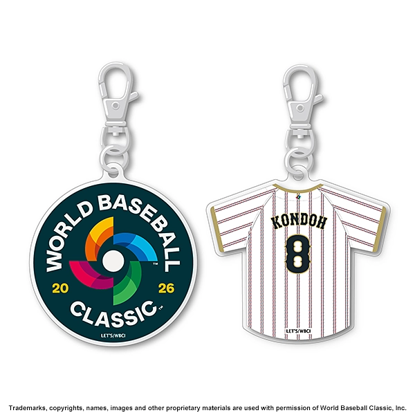 2026 WORLD BASEBALL CLASSIC 選手ファスナーアクセサリー (N&N+WBCロゴ）