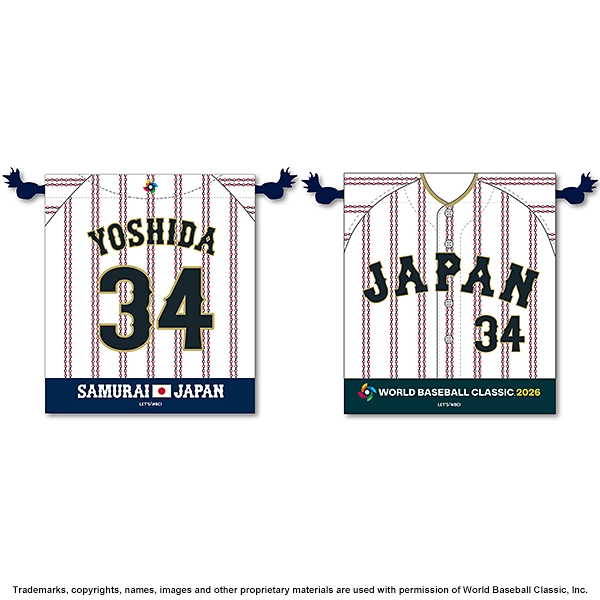 2026 WORLD BASEBALL CLASSIC 選手N&N 巾着