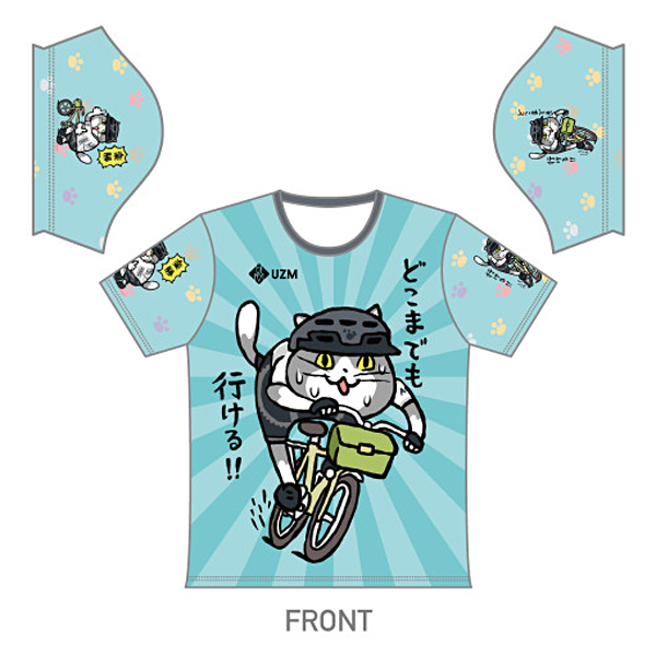 仕事猫 バックポケットTシャツ【ブルーVer.】