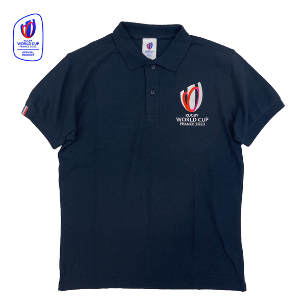 ラグビーワールドカップ2023 フランス オフィシャル ポロシャツ  ネイビー