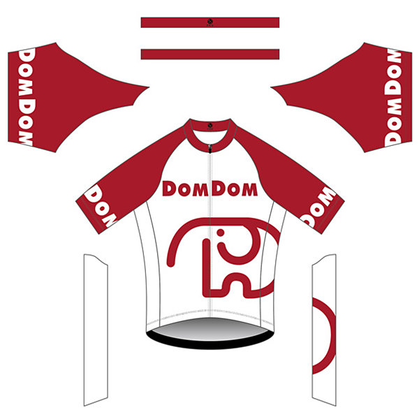 ドムドムハンバーガー サイクルジャージ DOMDOM