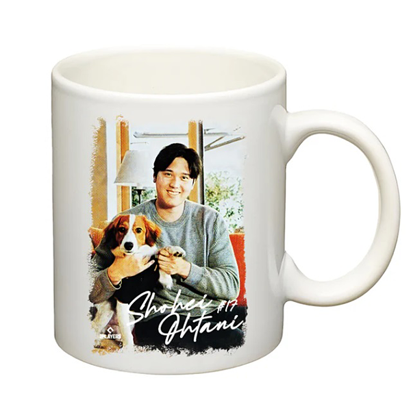 大谷翔平 SHOHEI OHTANI  「SHOHEI & 愛犬デコピン」マグカップ