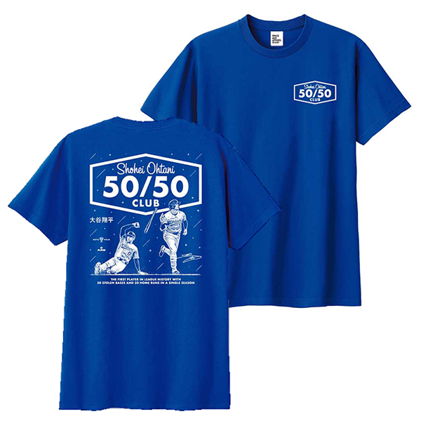 大谷翔平 RotoWear SHOHEI OHTAN  「50-50 club」 Tシャツ