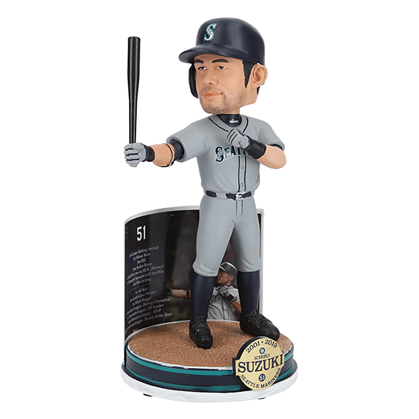 ICHIRO イチロー - MLB公式・限定 Collector's Bobblehead (記念台座付) / 世界限定3000個【2025年1月22日（水）AM8:30～先行予約開始】