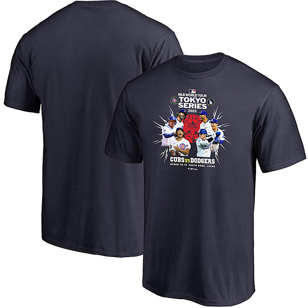 Fanatics シカゴ・カブス vs ロサンゼルス・ドジャース MLB WORLD TOUR TOKYO SERIES Tシャツ