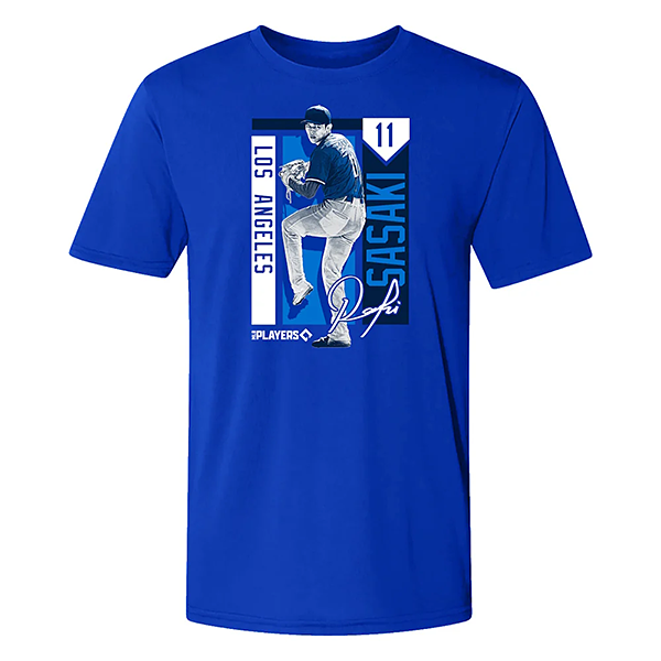 MLB ロサンゼルス・ドジャース 佐々木朗希 Number 11 ColorBlock Tシャツ