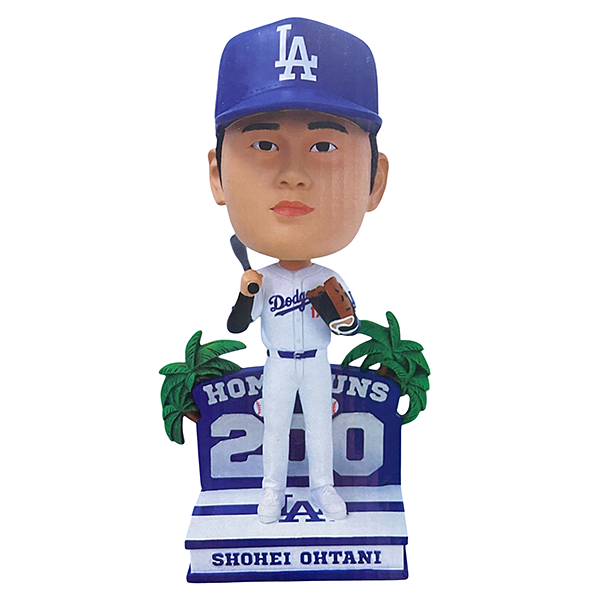 大谷翔平 MLB ロサンゼルス・ドジャース 通算200号ホームラン達成記念 ボブルヘッド 9.5インチ（約24cm)