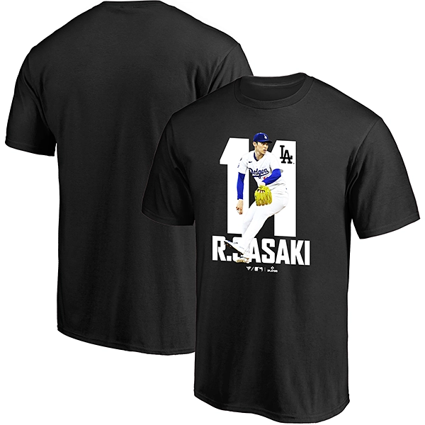Fanatics ロサンゼルス・ドジャース 佐々木朗希 グラフィック＆ナンバーTシャツ