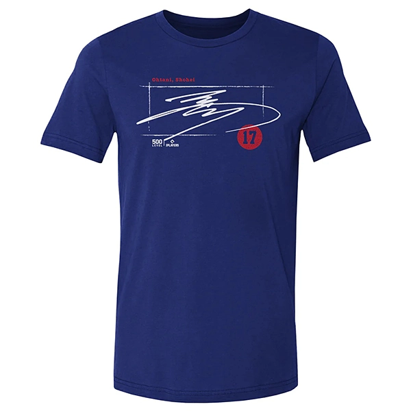 大谷翔平 「Los Angeles D Signature WHT」 Tシャツ