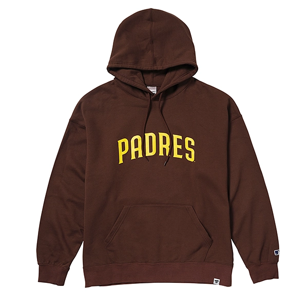 MLB サンディエゴ・パドレス STANDARD PRINT LOGO フーディー ブラウン