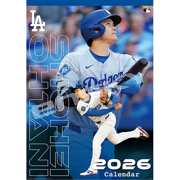 大谷翔平 2026年壁掛けカレンダー