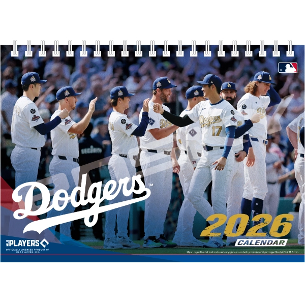 ロサンゼルス・ドジャース 2026年卓上カレンダー