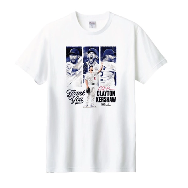 ロサンゼルス・ドジャース クレイトン・カーショー「Los Angeles D Thank You」Tシャツ