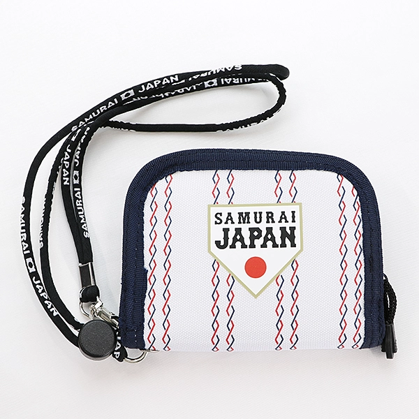 侍ジャパン SAMURAI JAPAN ラウンドウオレットストライプ