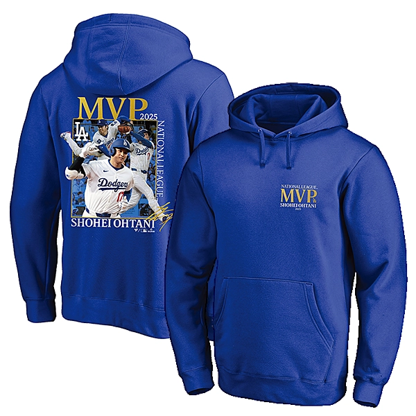 Fanatics ロサンゼルス・ドジャース 大谷翔平 2025年ナショナルリーグ MVP 受賞記念 フーディー ブルー