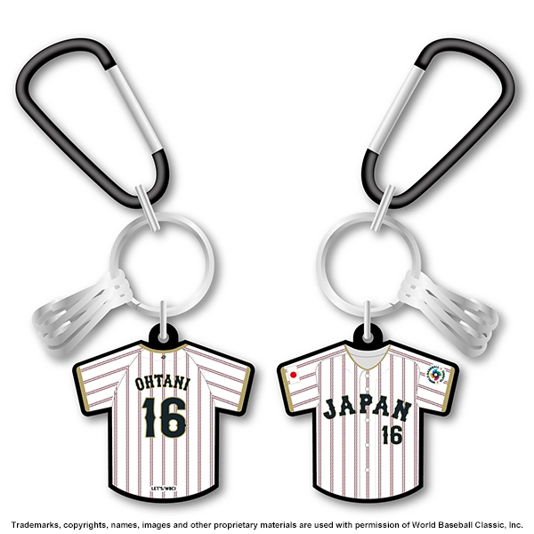 2026 WORLD BASEBALL CLASSIC 選手ラバーカラビナキーチェーン