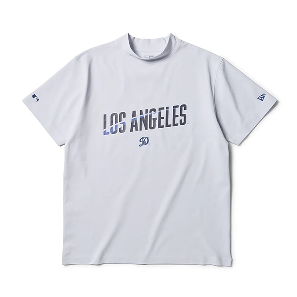 NEW ERA MLB ロサンゼルス・ドジャース 半袖 ミッドネックTシャツ  ホワイト