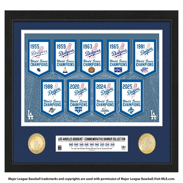 ドジャース 2025 WS優勝 リングセレモニー バナーコインフォトミント