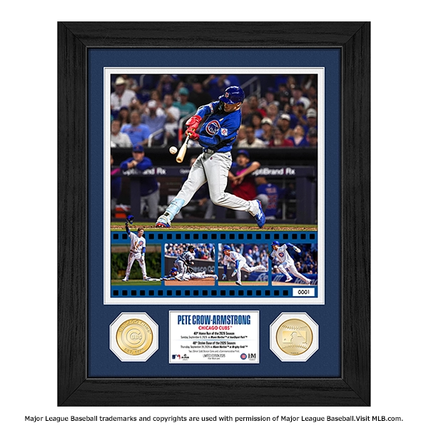 MLB US カブス ピート・クロウ＝アームストロング 40本塁打40盗塁達成記念 ダブルコインフォトミント