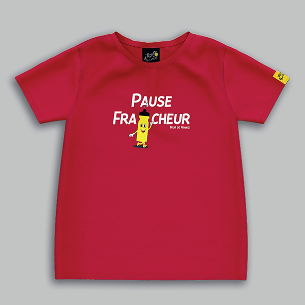 ツール・ド・フランス 2024 オフィシャル デザイン キッズTシャツ PAUSE FRAICHEUR