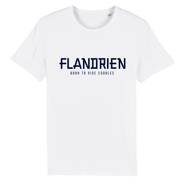 cois（ソワ）ロンド・ファン・フラーンデレン Flandrien サイクリング Tシャツ ホワイト