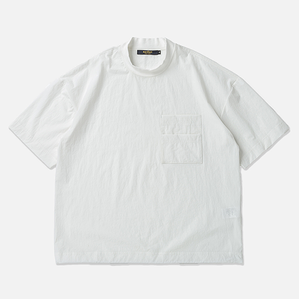 narifuri ナイロンストレッチTシャツ ホワイト