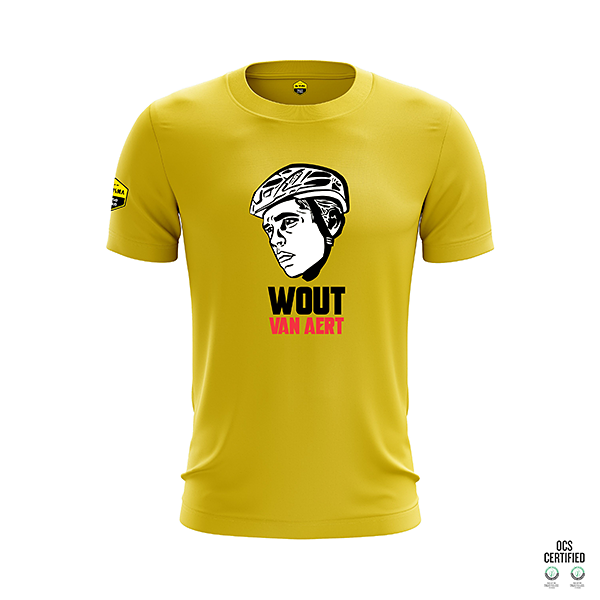 ヴィスマ・リースアバイク WOUT VAN AERT Tシャツ イエロー