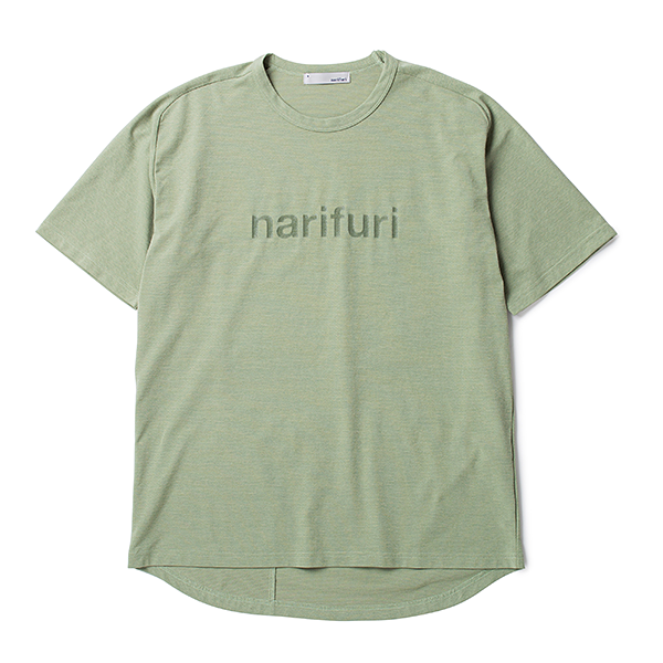 narifuri アクティブメッシュバックポケットTシャツ SAGE