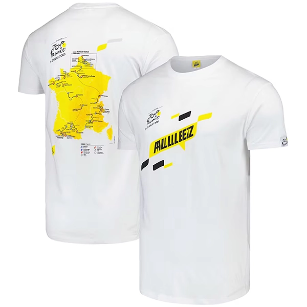 ツール・ド・フランス 2025 オフィシャル コースマップＴシャツ