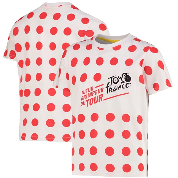 ツール・ド・フランス 2025 オフィシャル キッズロゴTシャツ 水玉