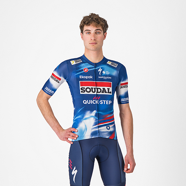 Soudal Quick-Step 2025 レプリカ半袖サイクルジャージ