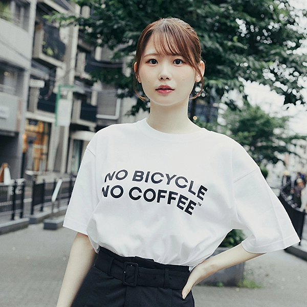 NO COFFEE × NO BICYCLE Tシャツ ホワイト