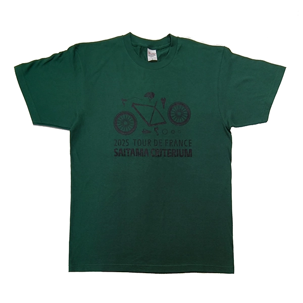 2025 ツール・ド・フランスさいたまクリテリウムオフィシャルグッズ Tシャツ グリーン