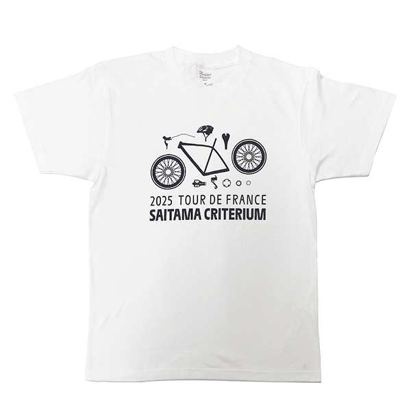 2025 ツール・ド・フランスさいたまクリテリウムオフィシャルグッズ Tシャツ ホワイト