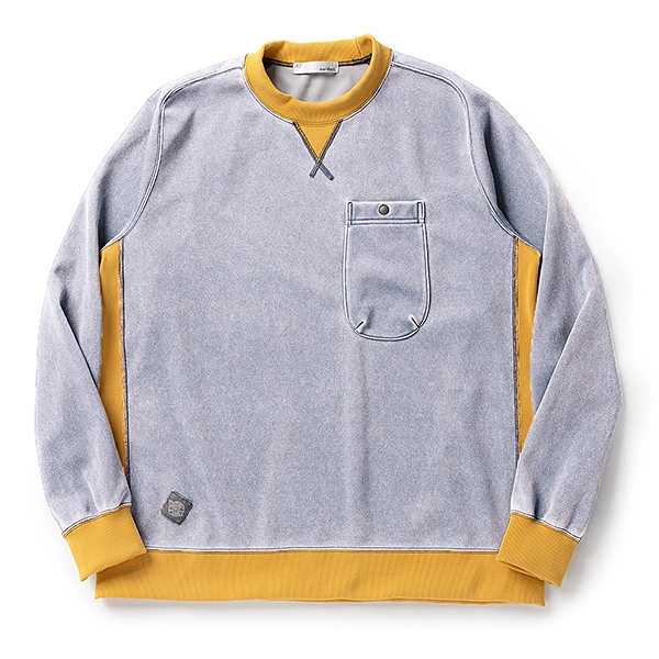 narifuri NFC ピグメントジャージークルースウェット OLD BLUE