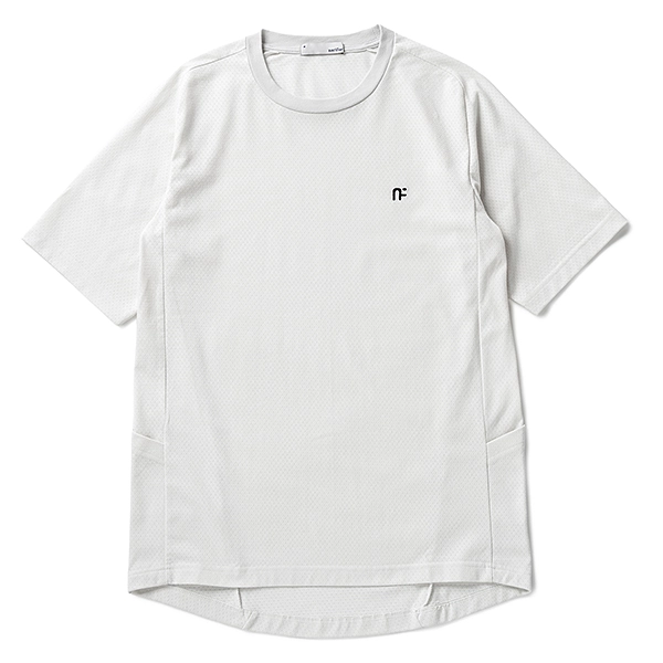 narifuri マルチテックメッシュTシャツ SILVER GRAY