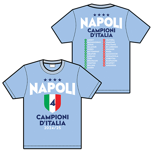 RE-TAKE Napoli Campioni d'Italia Tシャツ