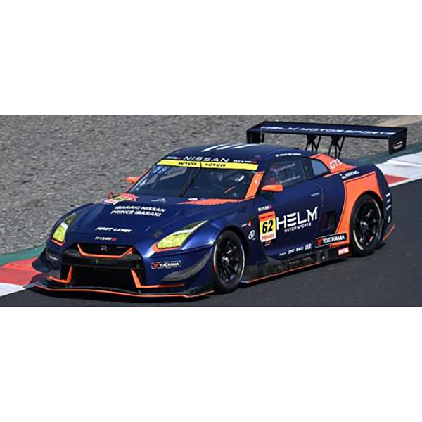 1/43スケール HELM MOTORSPORTS GT-R HELM MOTORSPORTS No.62 GT300 SUPER GT 2025 Y. Hiraki - R. Hiraki