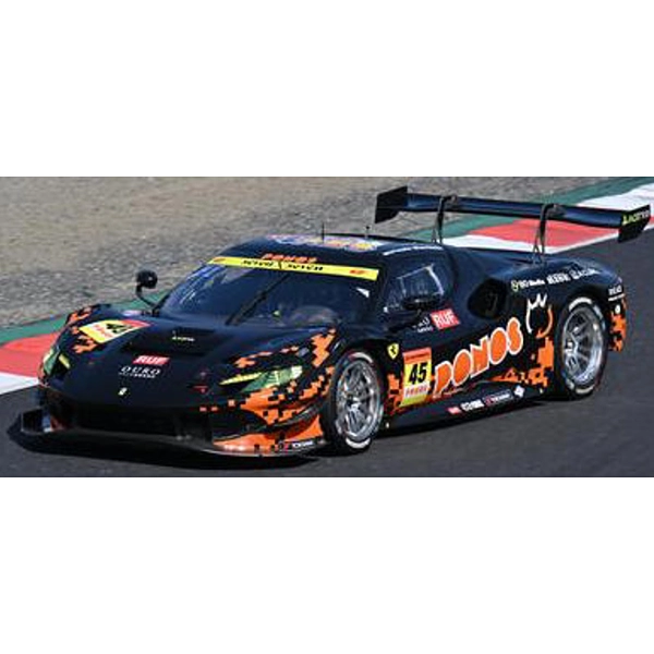 1/43スケール PONOS FERRARI 296 EVO PONOS RACING No.45 GT300 SUPER GT 2026 K. Cozzolino - T. Shinohara