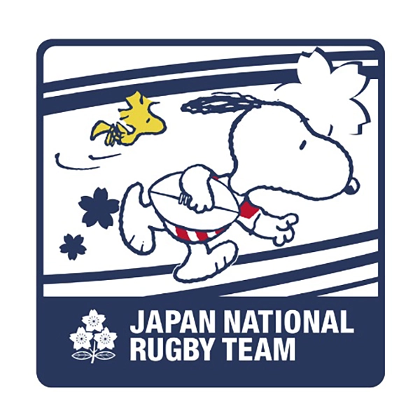 ラグビー日本代表×スヌーピー ミニタオル