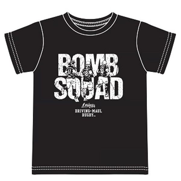DRIVING-MAUL RUGBY(TM) BOMB SQUAD Tシャツ BLACK