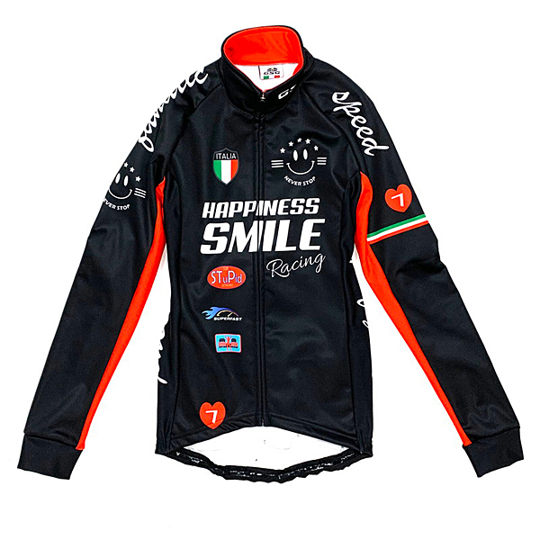 7ITA Racing Smile レディース ウインターサイクルジャケット ブラック/レッド