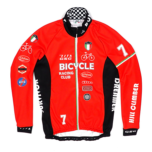 7ITA Bicycle Racing Club サイクルジャケット Red