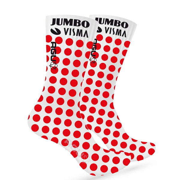 Team Jumbo-Visma VICTORY 2022 ソックス 水玉