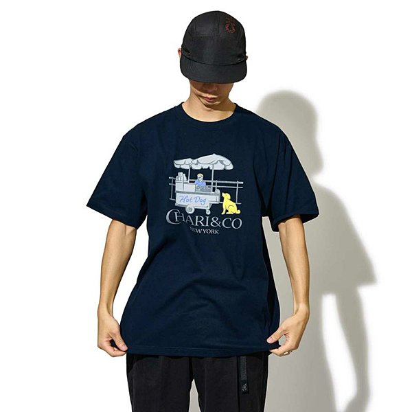 CHARI＆CO CENTRAL PARK DOG TEE Tシャツ NAVY
