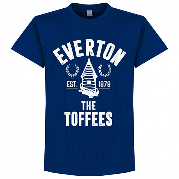RE－TAKE Everton Established Tシャツ ウルトラマリン