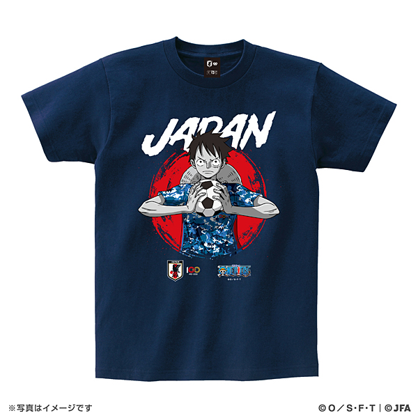 ONE PIECE Tシャツ サッカー日本代表Ver.(ルフィ)